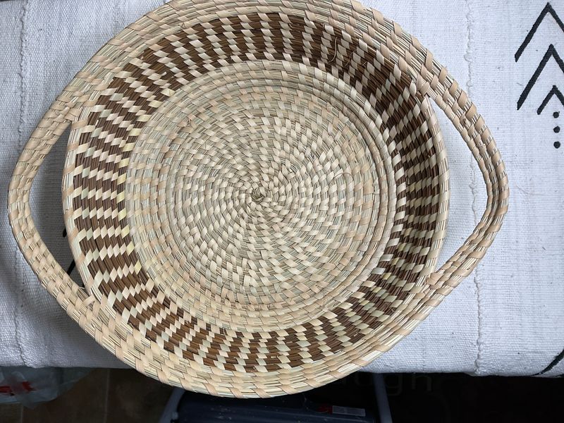 Sweetgrass  Gullah Bread/Fruit Basket with Handles
