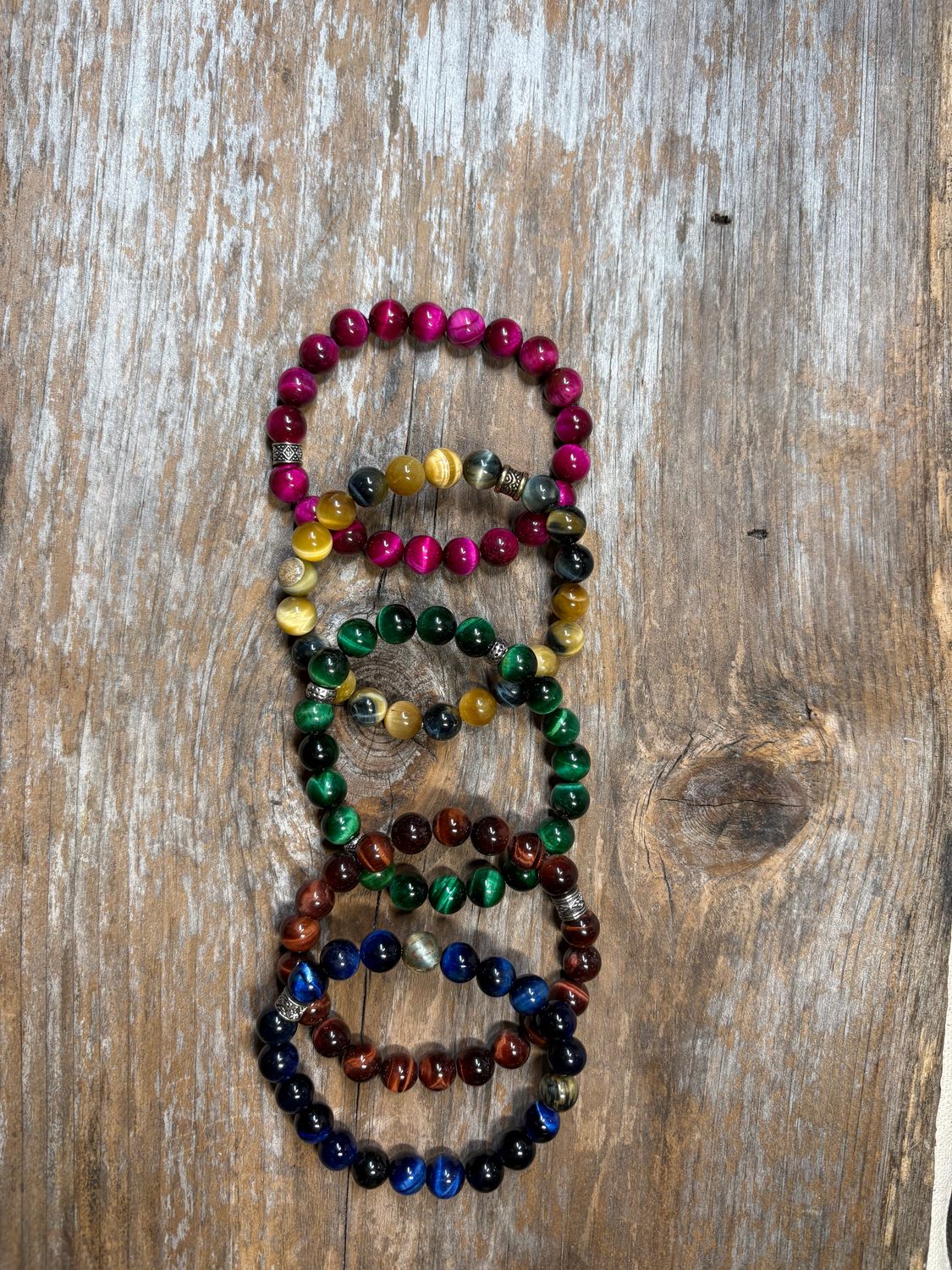 Medley of Tigers Eye  Bracelets