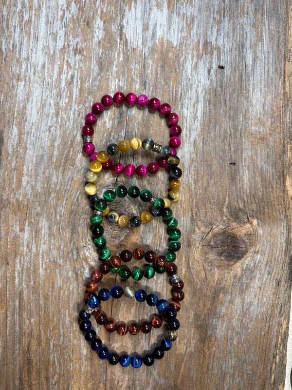Medley of Tigers Eye  Bracelets