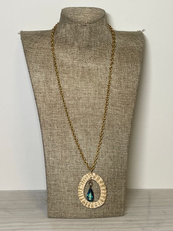 Sweetgrass open pendant Necklace