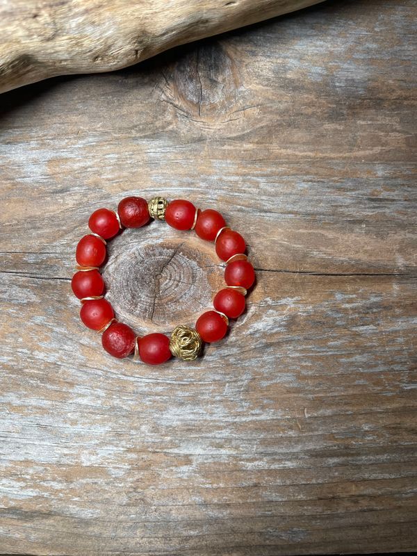 Ghana Sea Glass Bracelet