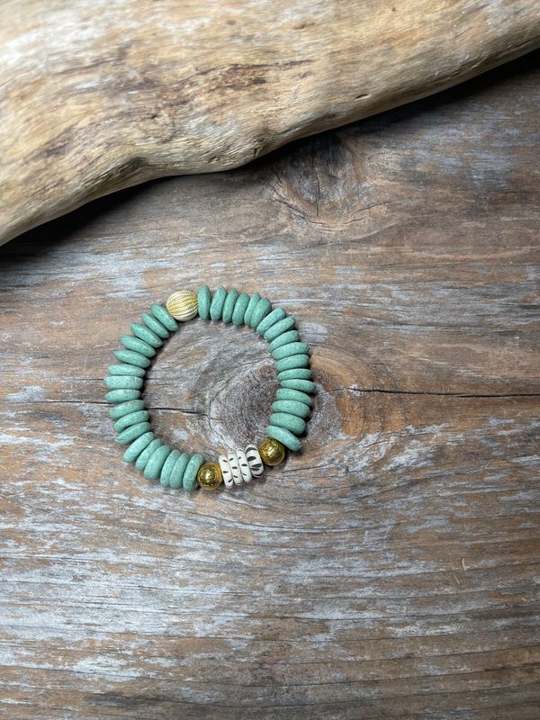 African Ashanti Glass Bracelet