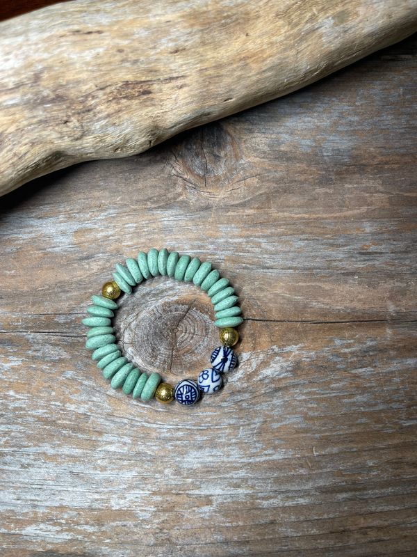 African Ashanti Glass Bracelet