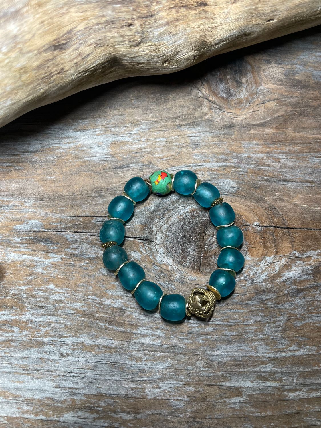 Ghana Sea Glass Bracelet