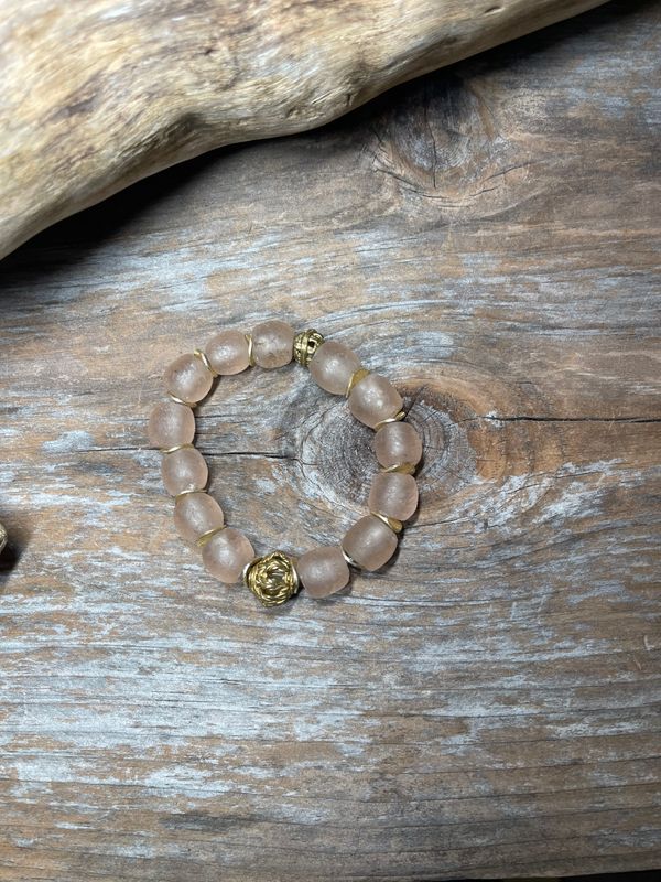 Ghana Sea Glass Bracelet