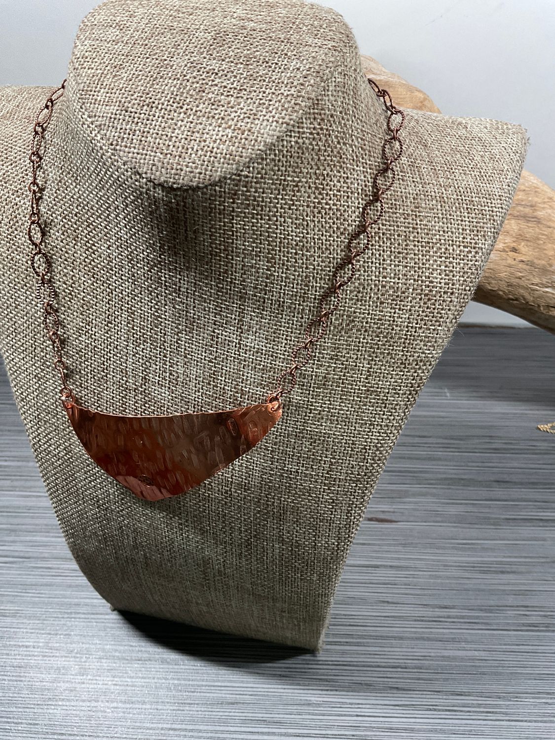 Hammered Copper Pendant