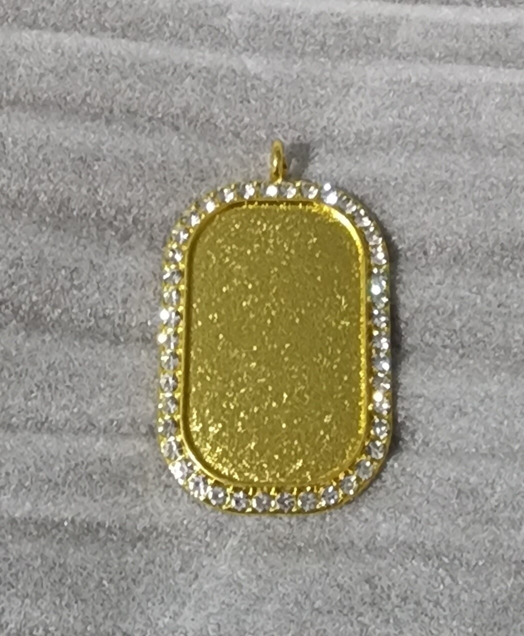 Gold dog tags