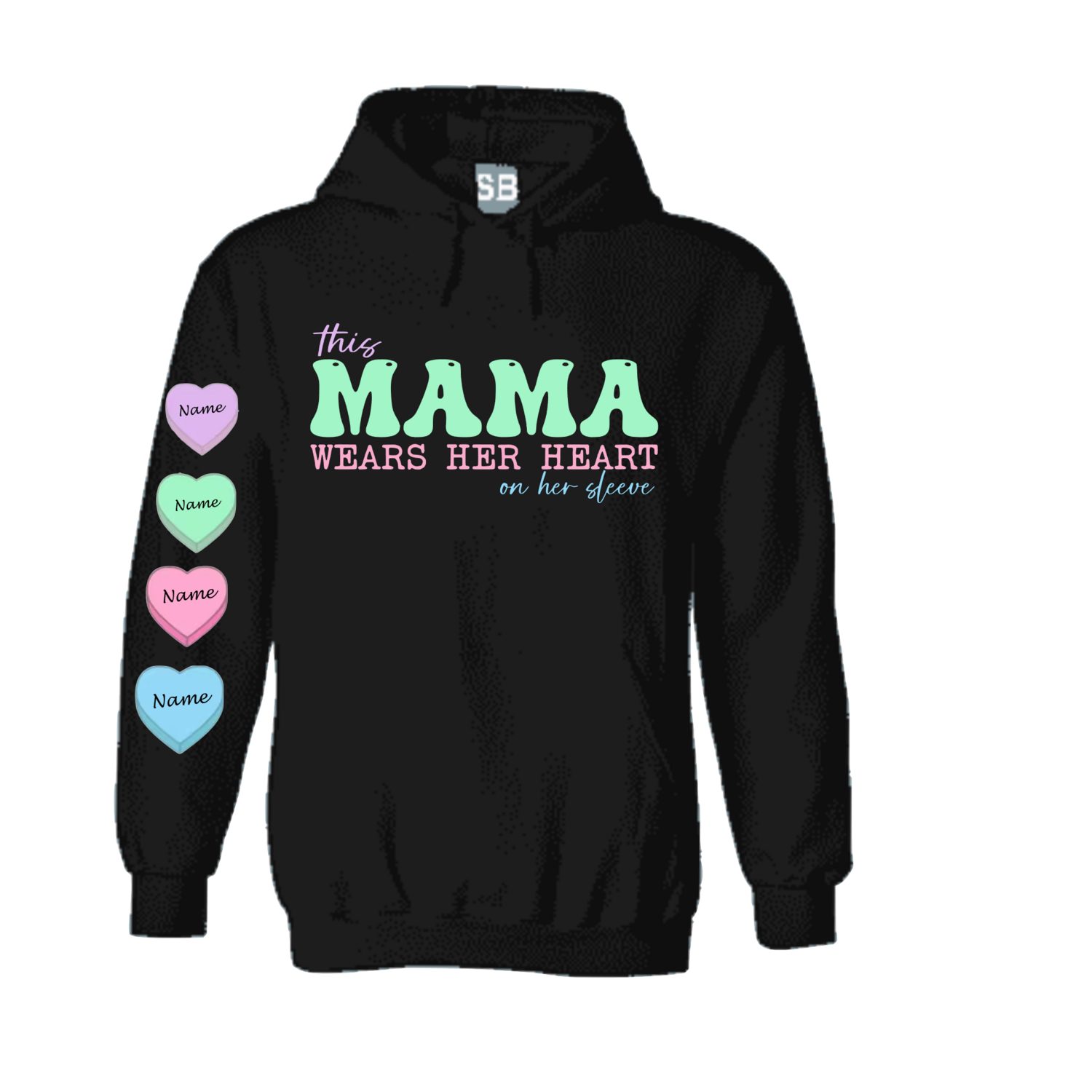 Mama wears her heart on her sleeve