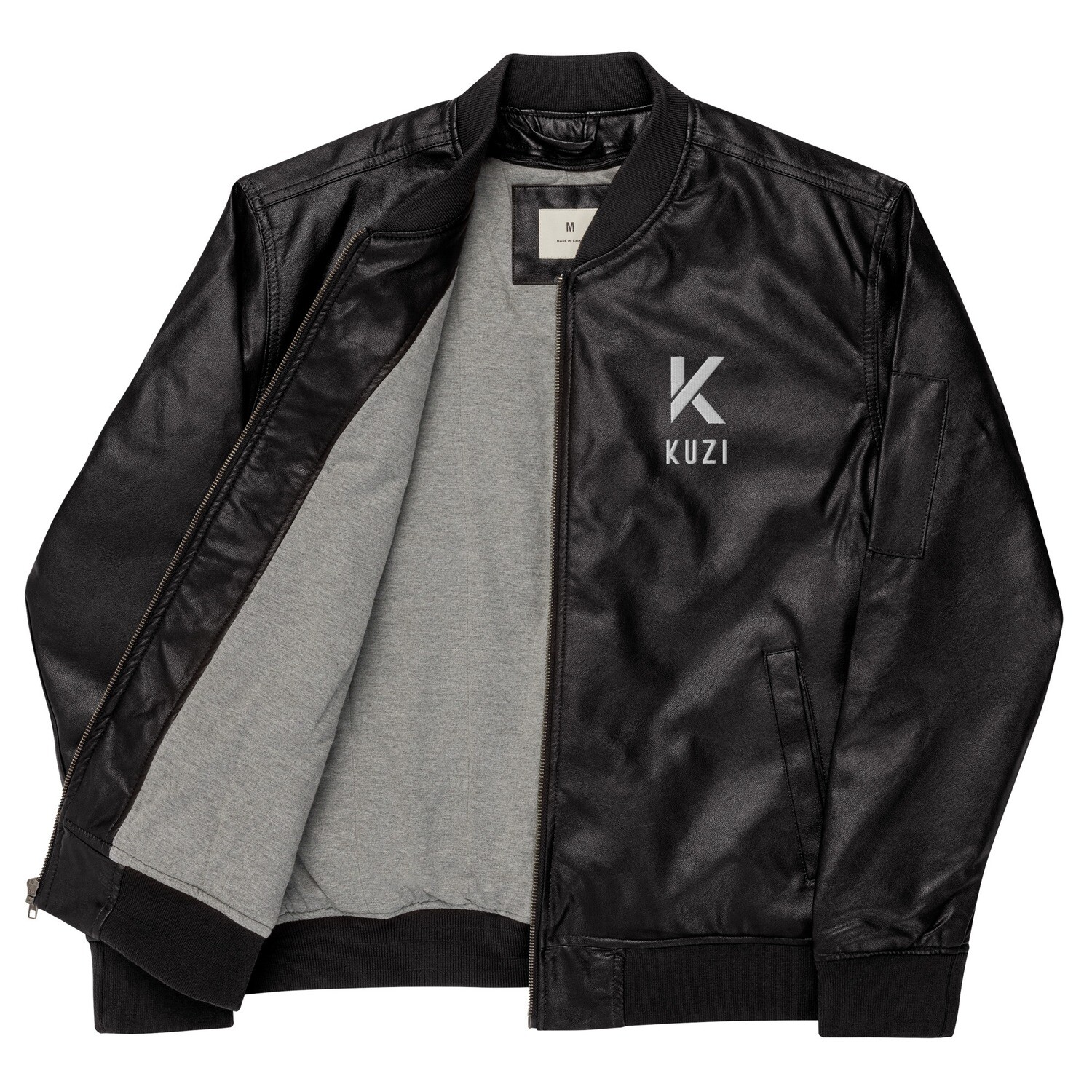 Kuzi Leather Bomber Jacket