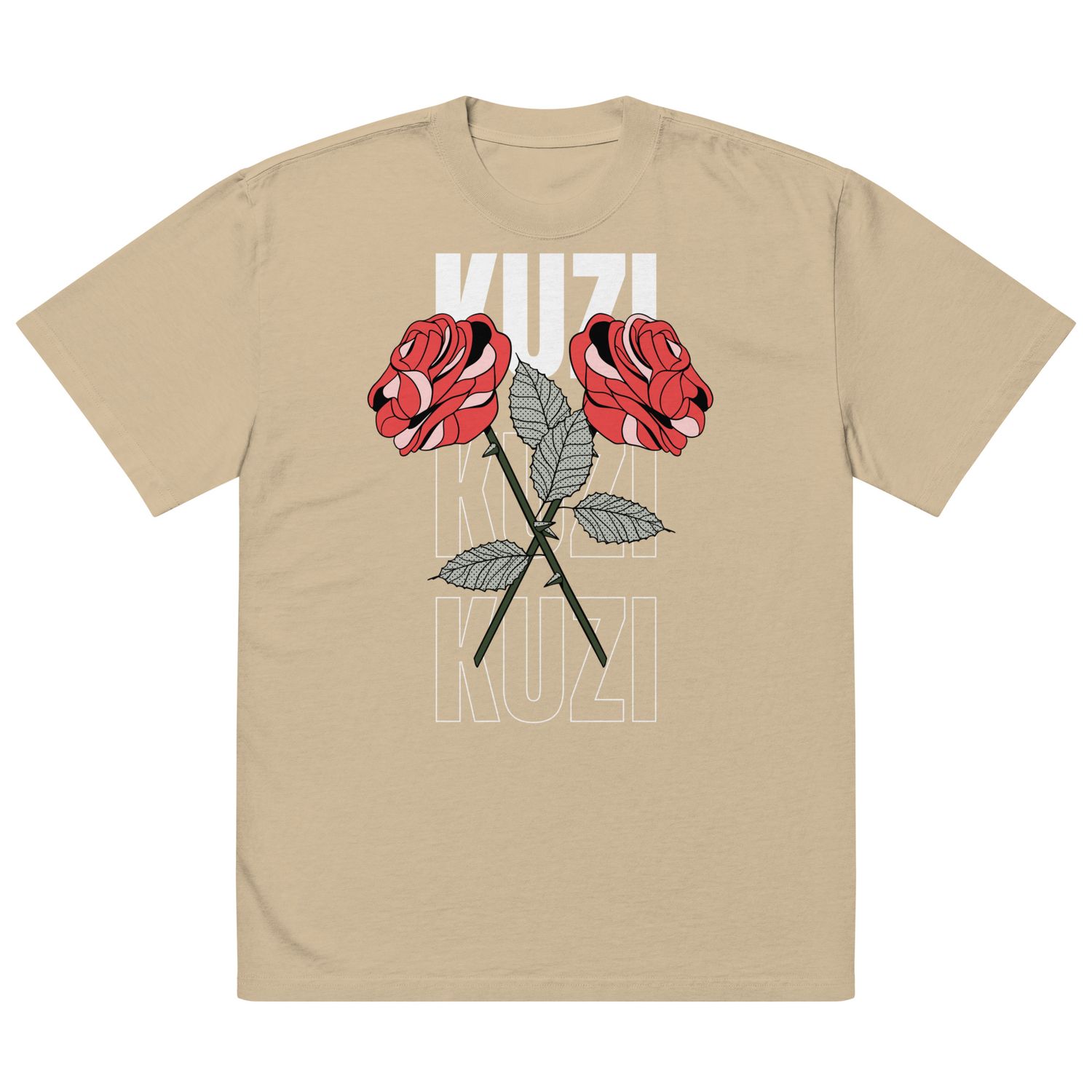Kuzi Thorned Oversized Graphic Tee