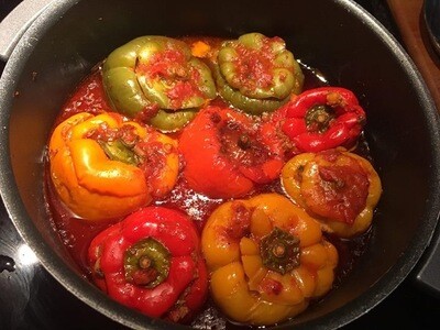 Homemade vegetarian food