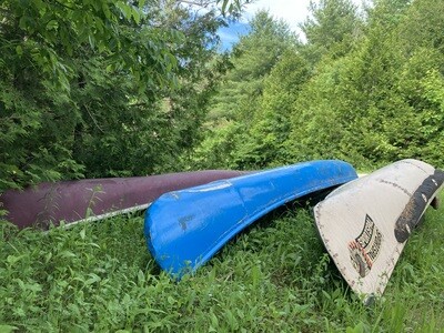 2 person canoe, 2 life jackets, 2 paddles for half a day pick up and drop off by yourself