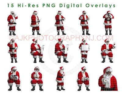 15 Santa Overlays, Hi Resolution PNG Digital Overlay Black Santas, Big Bundle, Santa Claus, Holiday, Christmas by Eric Miele from AJK Photography 15 Santa Overlays, Hi Resolution PNG Digital Overlay Black Santas, Big Bundle, Santa Claus, Holiday, Christmas by Eric Miele from AJK Photography