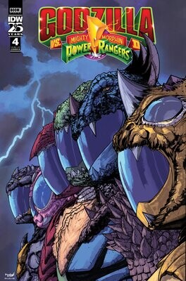 Godzilla Vs. The Mighty Morphin Power Rangers II #4 Variant B (Sanchez) FOC:6/17/24 Release:7/24/24