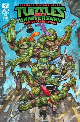 Teenage Mutant Ninja Turtles: 40th Anniversary Comics Celebration Variant B (Bisley) FOC:6/3/24 Release:7/10/24