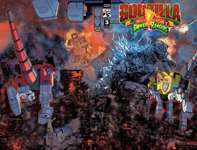Godzilla Vs. The Mighty Morphin Power Rangers II #3 Variant B (Sanchez) FOC:5/20/24 Release:6/26/24