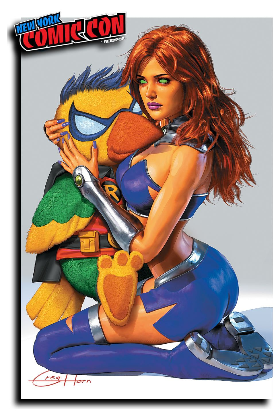 THE NEW TEEN TITANS #1 GREG HORN VARIANT SET | STARFIRE & RAVEN NYCC EXCLUSIVE