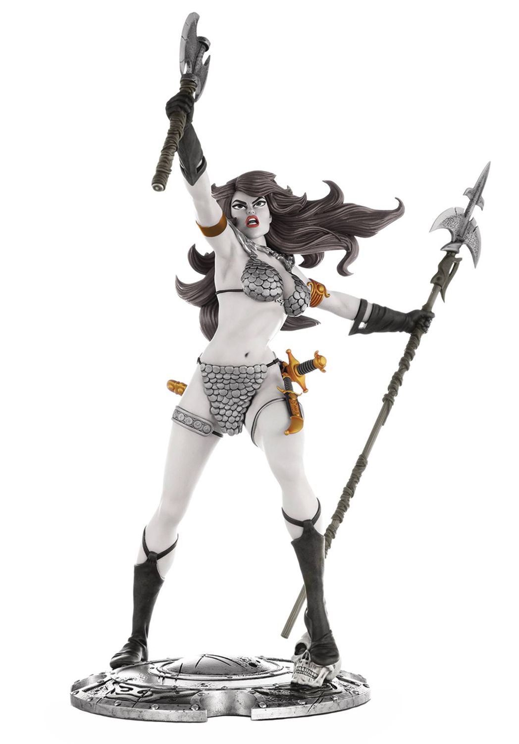 RED SONJA 45TH ANNIVERSARY COLL STATUE B&W PROOF