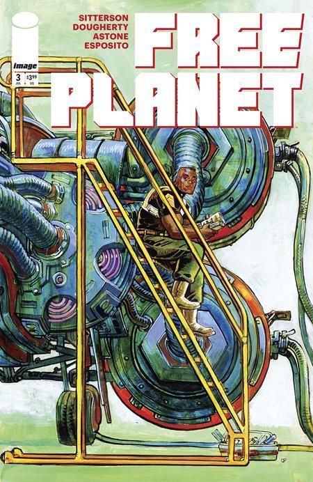 FREE PLANET #3 CVR B JED DOUGHERTY LADDER VAR FREE PLANET #3 CVR B JED DOUGHERTY LADDER VAR