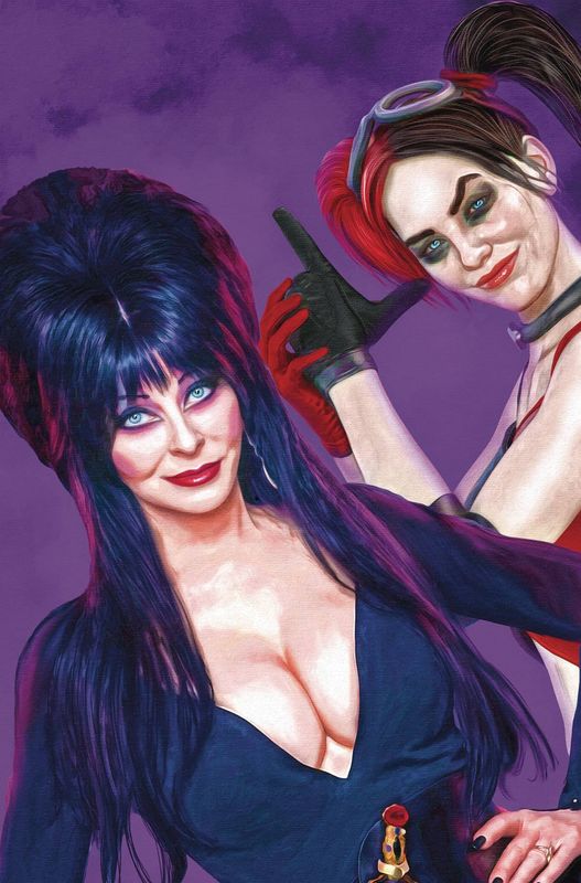 HARLEY QUINN X ELVIRA #1 CVR I SPEARS FOIL VIRGIN HARLEY QUINN X ELVIRA #1 CVR I SPEARS FOIL VIRGIN