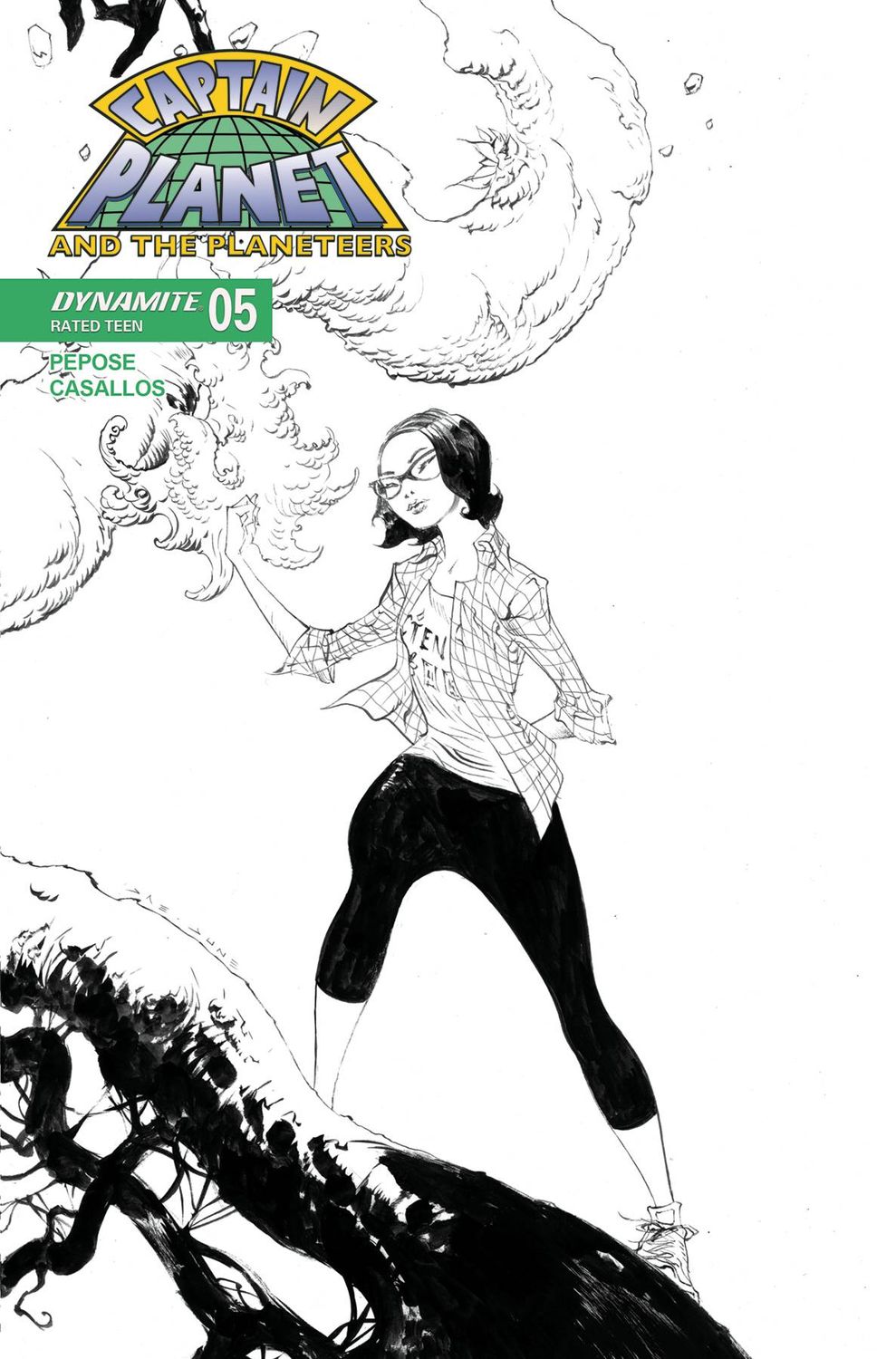 CAPTAIN PLANET #5 CVR G 1:10 LEE LINE ART