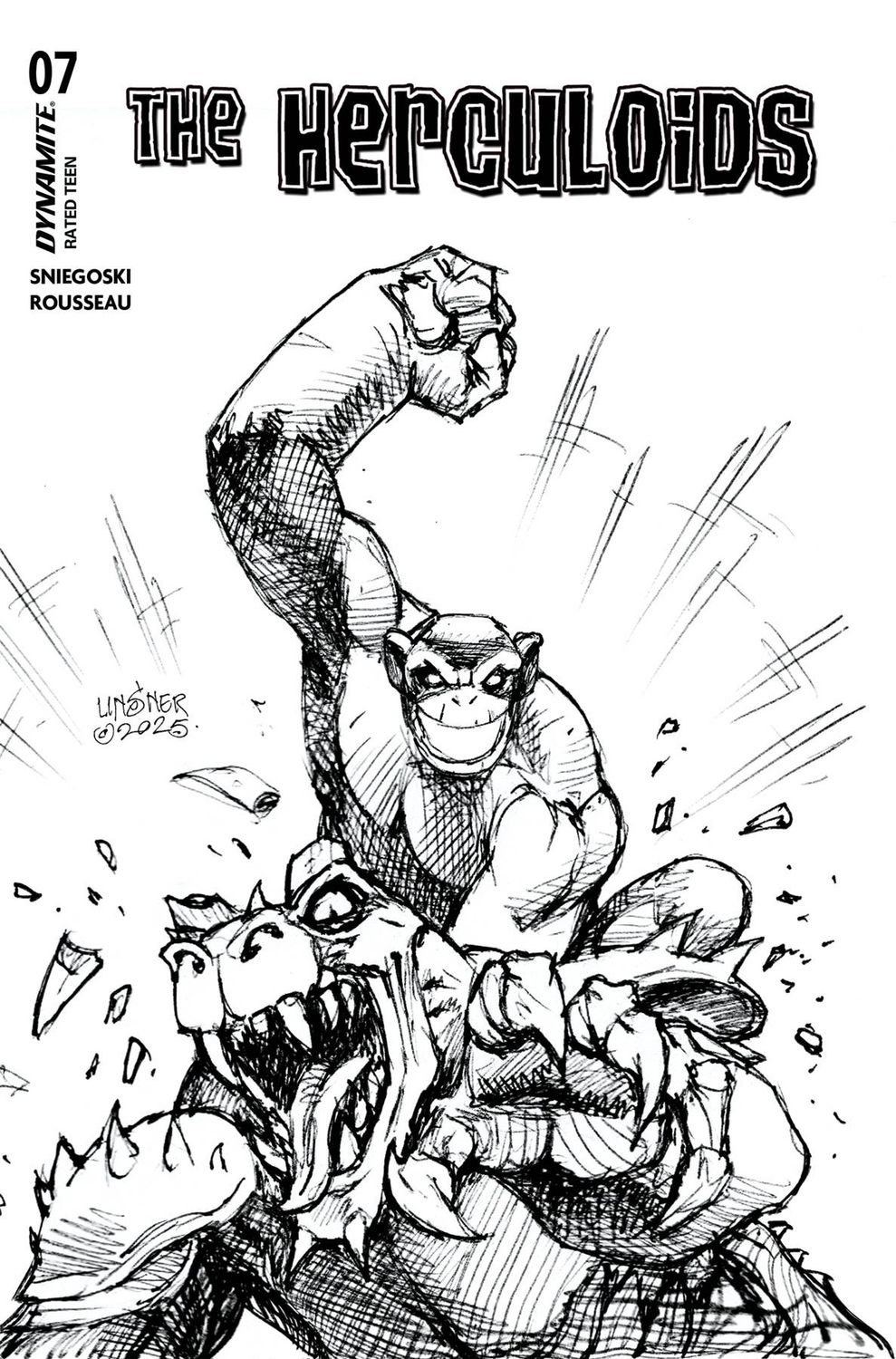 HERCULOIDS #7 CVR E 1:10 LINSNER LINE ART