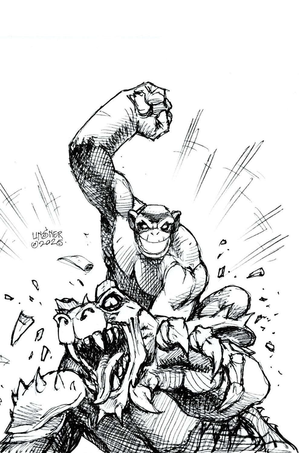 HERCULOIDS #7 CVR G 1:15 LINSNER LINE ART VIRGIN