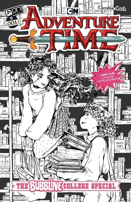ADVENTURE TIME (2025) THE BUBBLINE COLLEGE SPECIAL # 1 (ONE SHOT) CVR D 1:10 CHLOE STAWSKI B&W VAR
