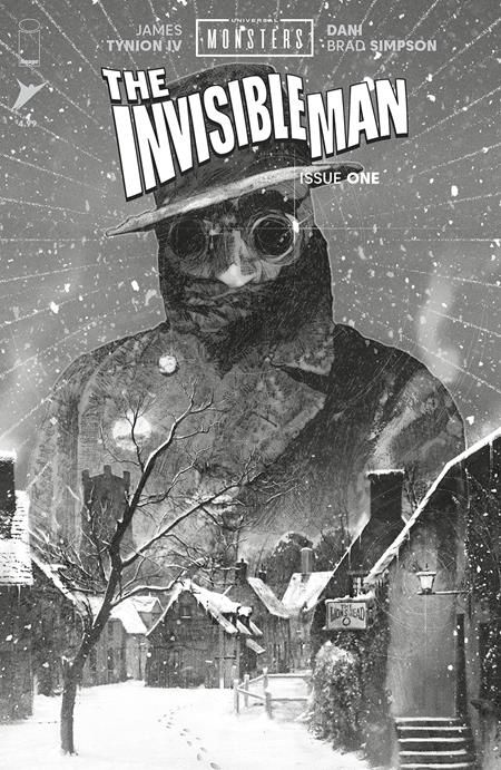 UNIVERSAL MONSTERS THE INVISIBLE MAN #1 (OF 4) CVR D 1:25 JOSHUA MIDDLETON CLASSIC HORROR B&W VAR
