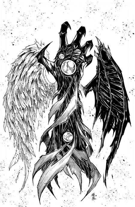 WITCHBLADE #13 CVR D 1:10 GIUSEPPE CAFARO B&W VIRGIN VAR