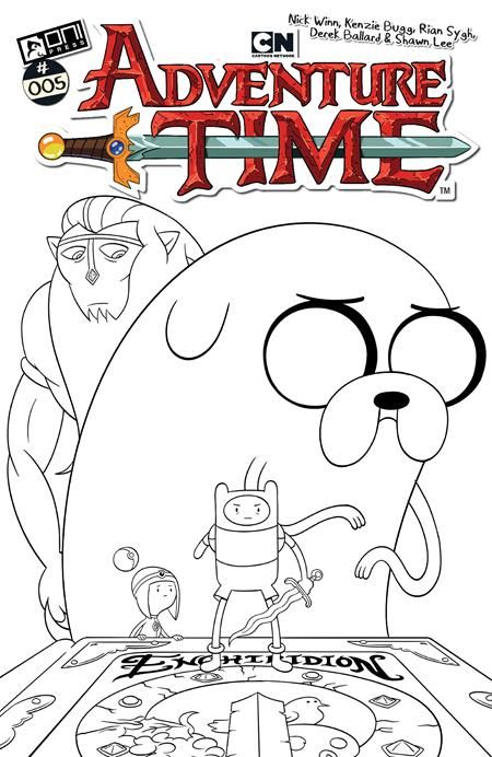 ADVENTURE TIME (2025) #5 CVR F 1:50 NICK WINN B&W VAR