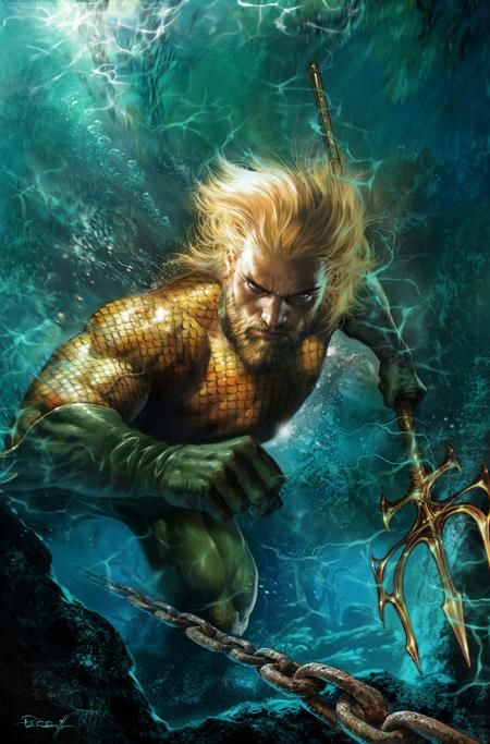 AQUAMAN #9 CVR B LUCIO PARRILLO CARD STOCK VAR AQUAMAN #9 CVR B LUCIO PARRILLO CARD STOCK VAR