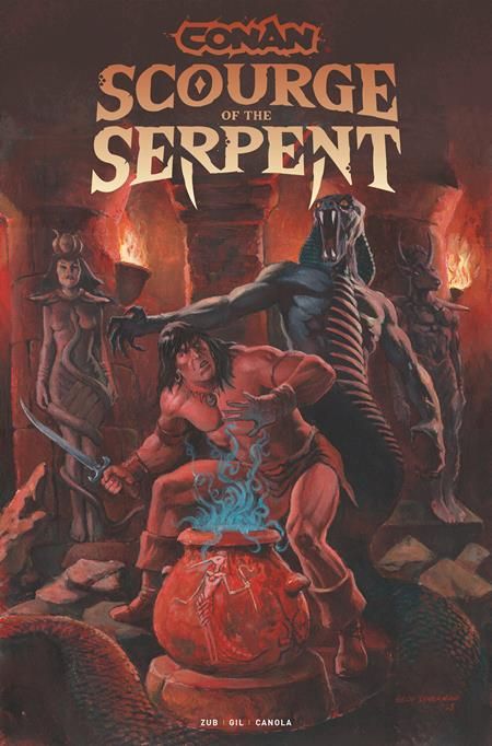 CONAN THE BARBARIAN SCOURGE OF THE SERPENT #1 (OF 4) CVR C GEOF ISHERWOOD VAR