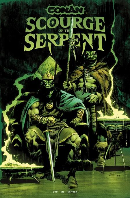 CONAN THE BARBARIAN SCOURGE OF THE SERPENT #1 (OF 4) CVR G ROBERTO DE LA TORRE GLOW IN THE DARK VAR