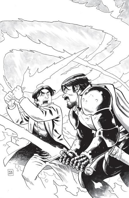 SIXTH GUN BATTLE FOR THE SIX #3 (OF 3) CVR D 1:20 BRIAN HURTT B&W VAR