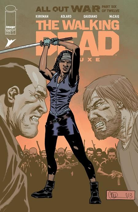 WALKING DEAD DELUXE #120 CVR B CHARLIE ADLARD & DAVE MCCAIG VAR