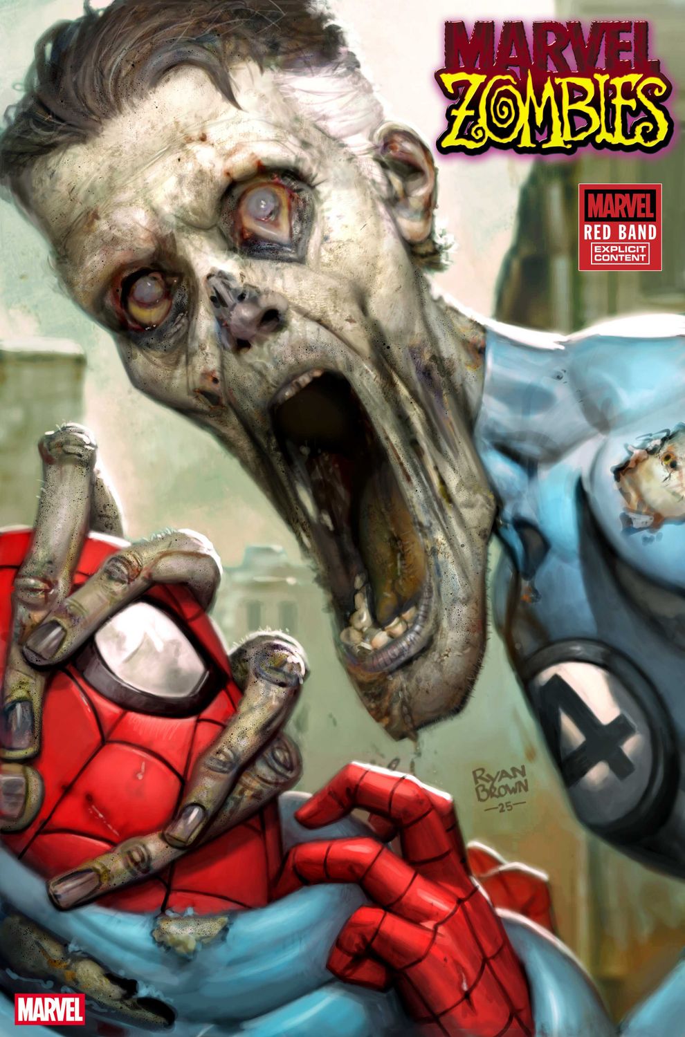 MARVEL ZOMBIES: RED BAND #1 RYAN BROWN 1:25 VARIANT [POLYBAGGED]