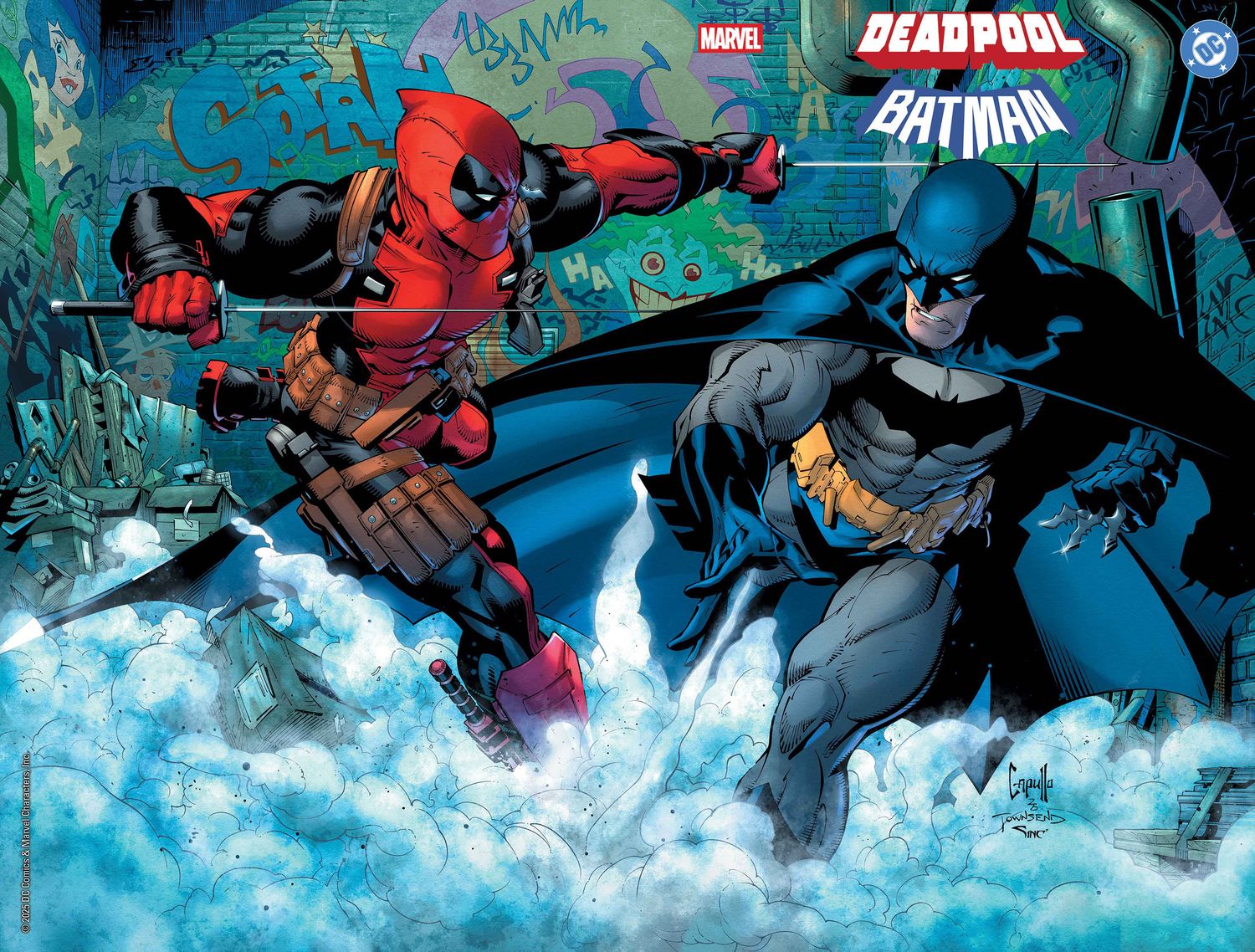 MARVEL/DC: DEADPOOL/BATMAN #1 GREG CAPULLO WRAPAROUND VARIANT