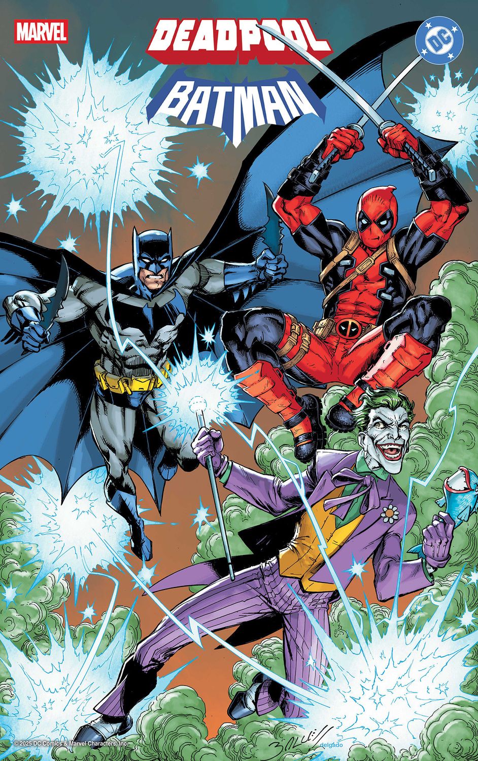 MARVEL/DC: DEADPOOL/BATMAN #1 MARK BAGLEY FOIL VARIANT