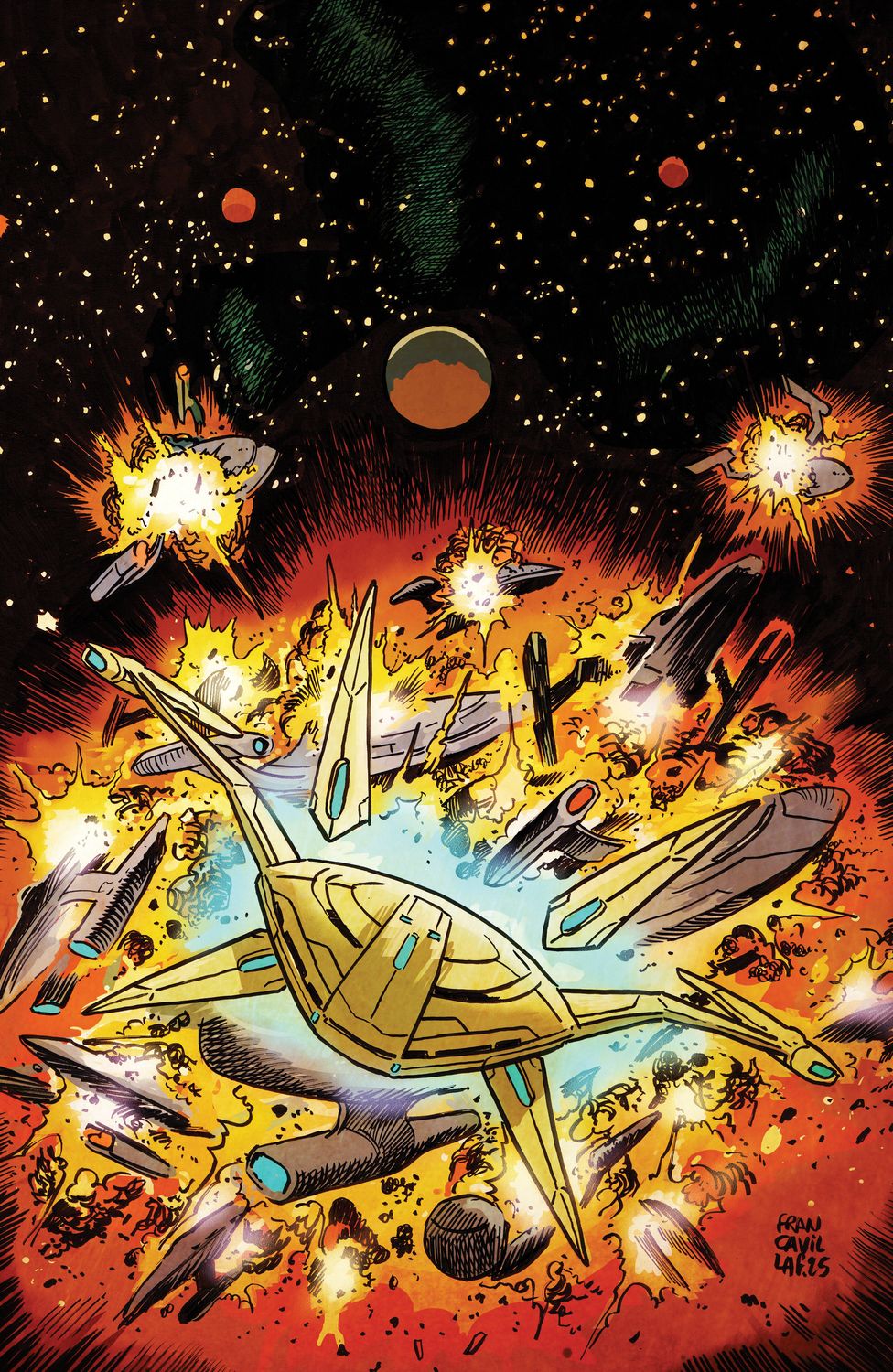 Star Trek: The Last Starship #1 Variant 1:15 (Francavilla Full Art)