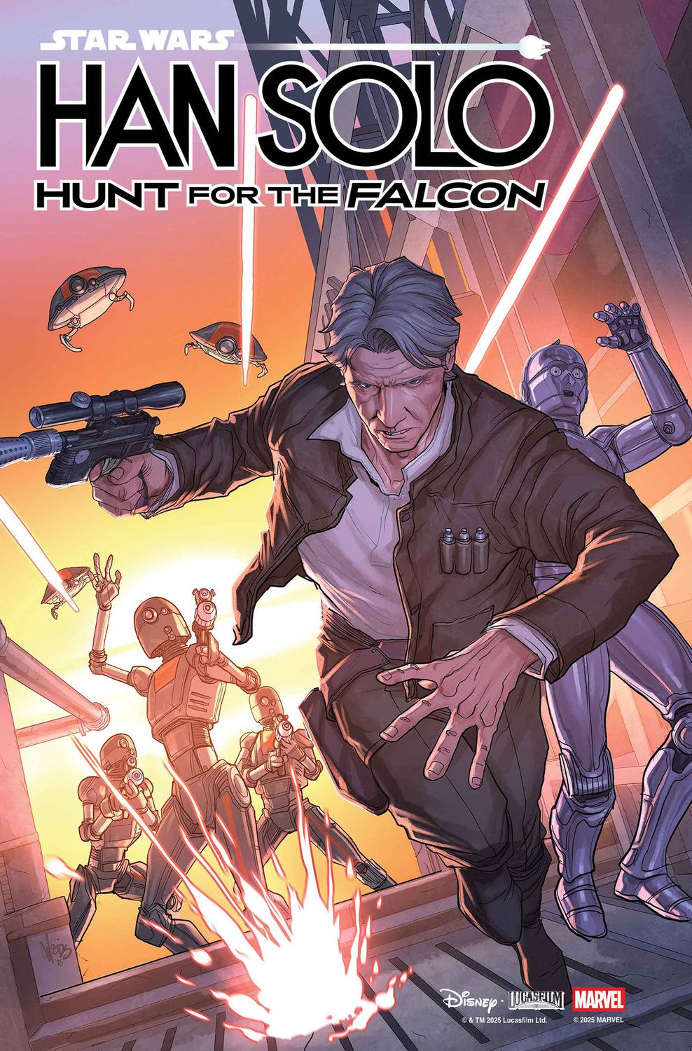 STAR WARS: HAN SOLO - HUNT FOR THE FALCON #1 PETE WOODS 1:25 VARIANT