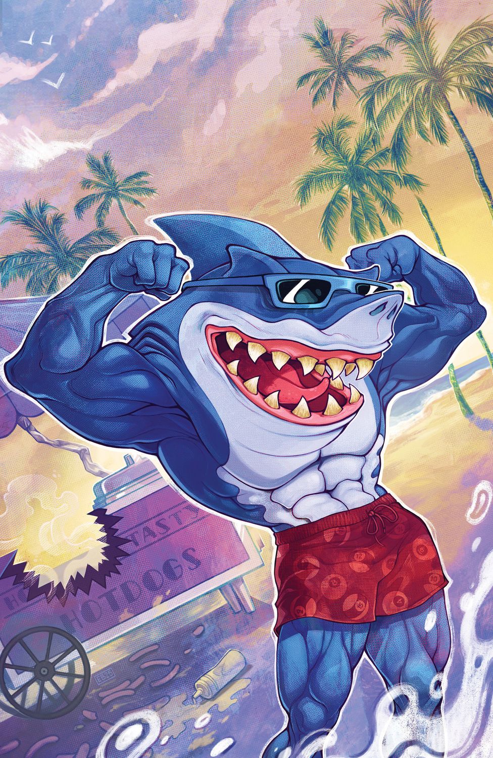 Street Sharks #1 Variant 1:10 (Beals Full Art)