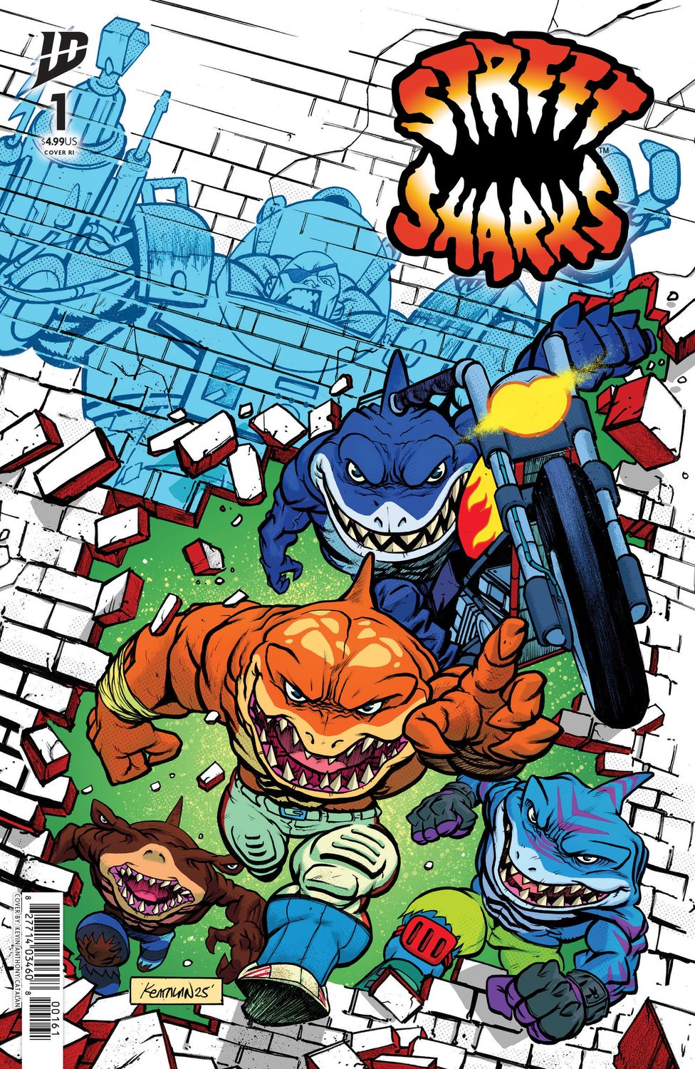 Street Sharks #1 Variant 1:25 (Catalan)