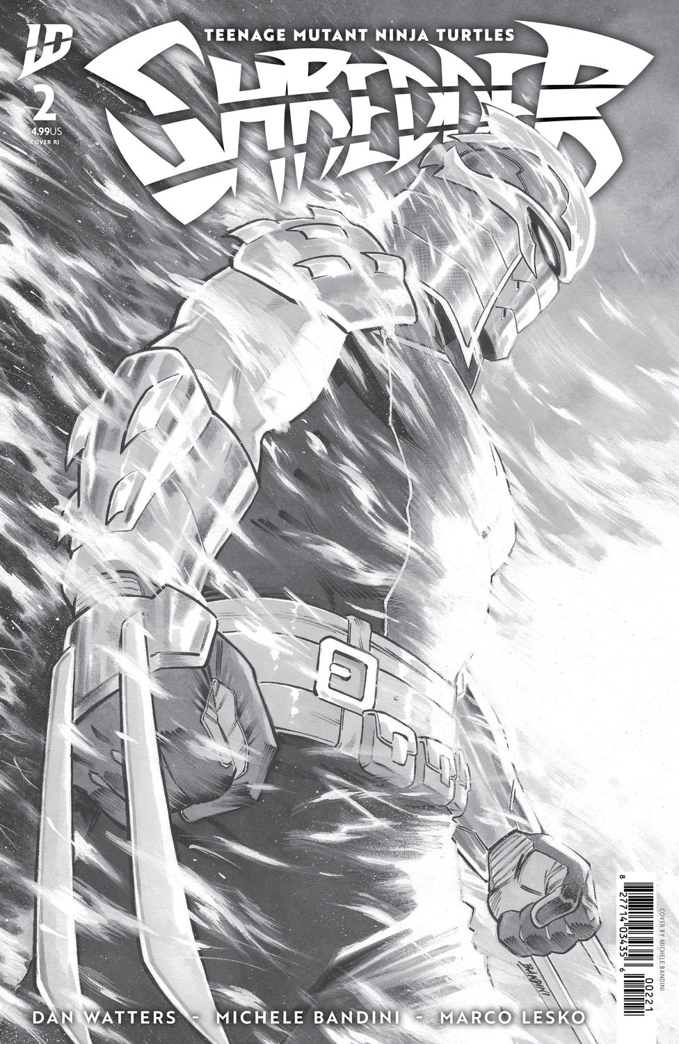 Teenage Mutant Ninja Turtles: Shredder #2 Variant 1:10 (Bandini B&W)