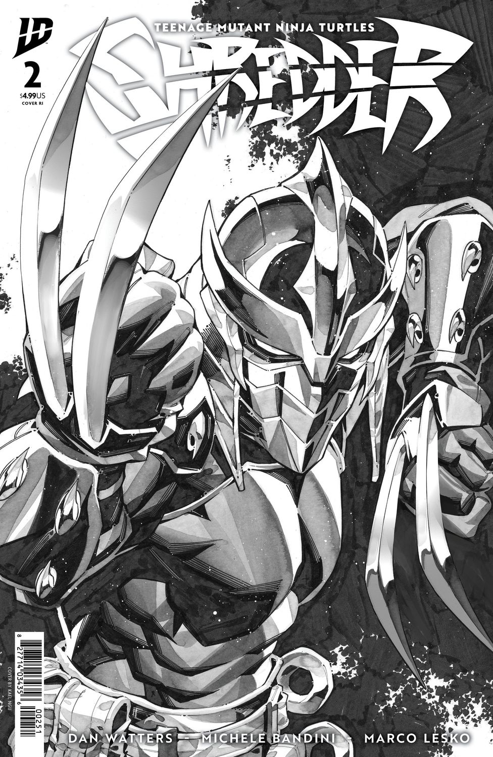 Teenage Mutant Ninja Turtles: Shredder #2 Variant 1:25 (Ngu B&W)