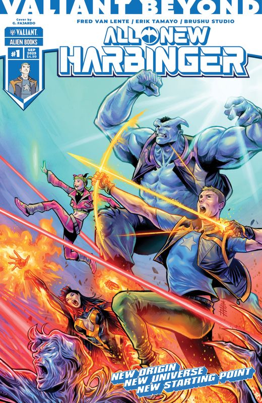 Valiant Beyond: All-New Harbinger #1 Variant B (Fajardo Wraparound Variant)