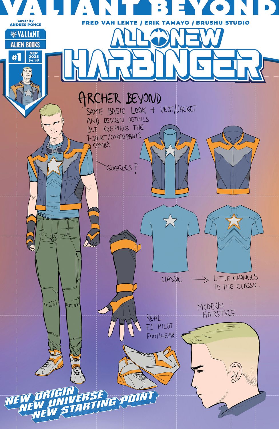 Valiant Beyond: All-New Harbinger #1 Variant D (Ponce Design Variant)