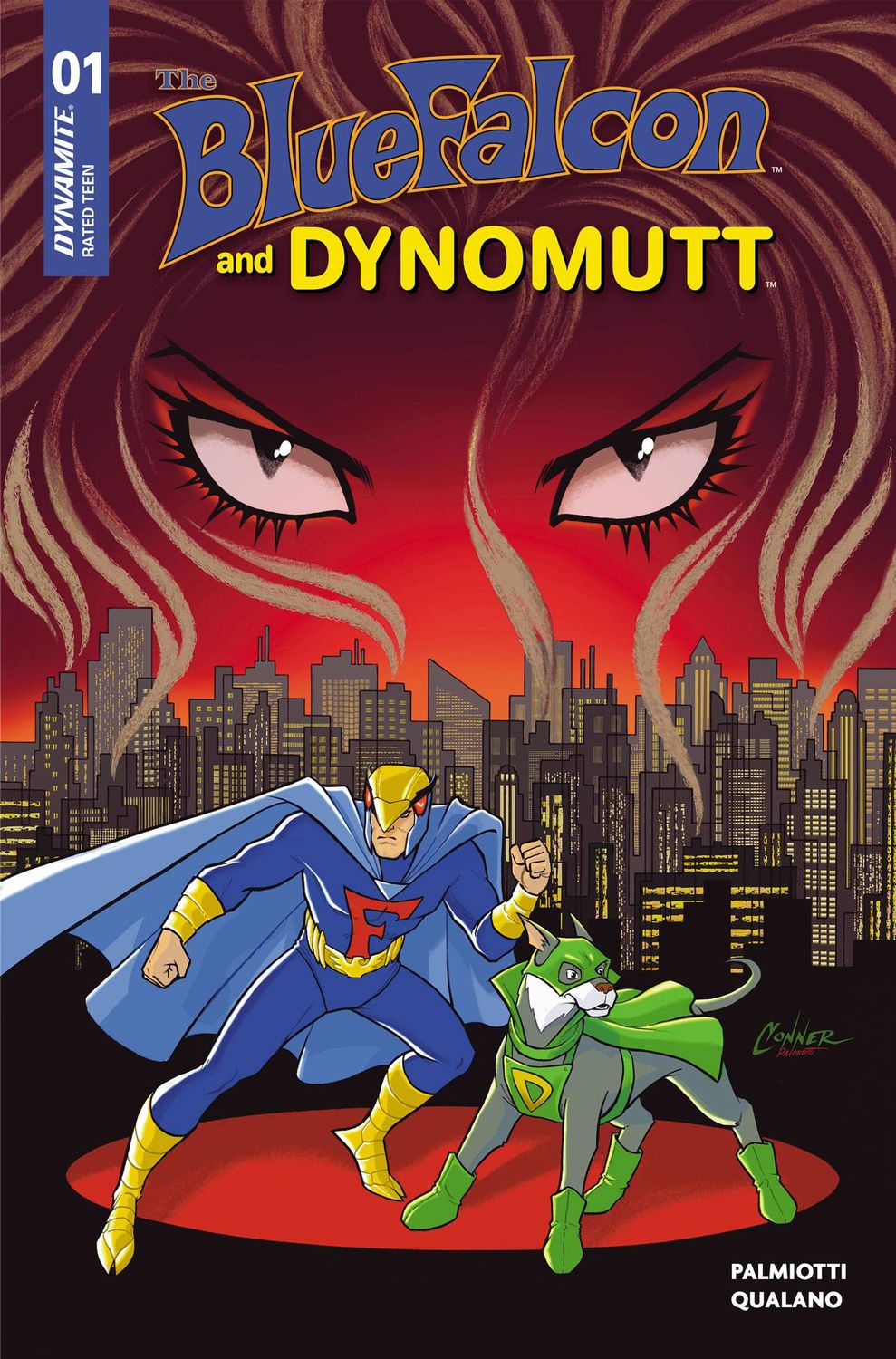 THE BLUE FALCON & DYNOMUTT #1 CVR B AMANDA CONNER
