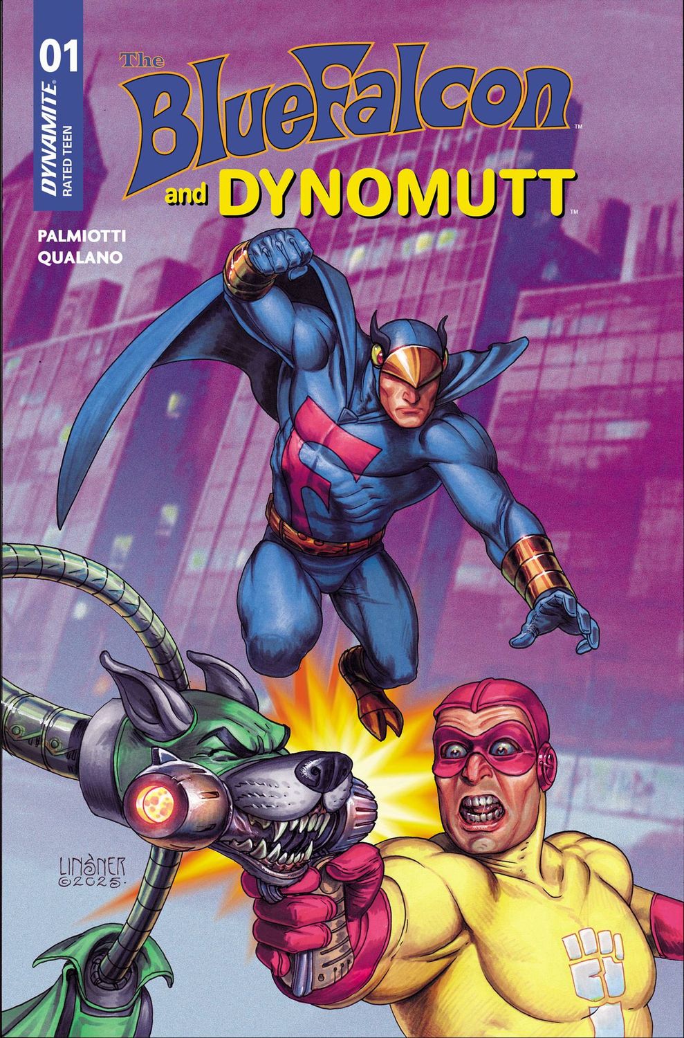 THE BLUE FALCON & DYNOMUTT #1 CVR C JOSEPH MICHAEL LINSNER