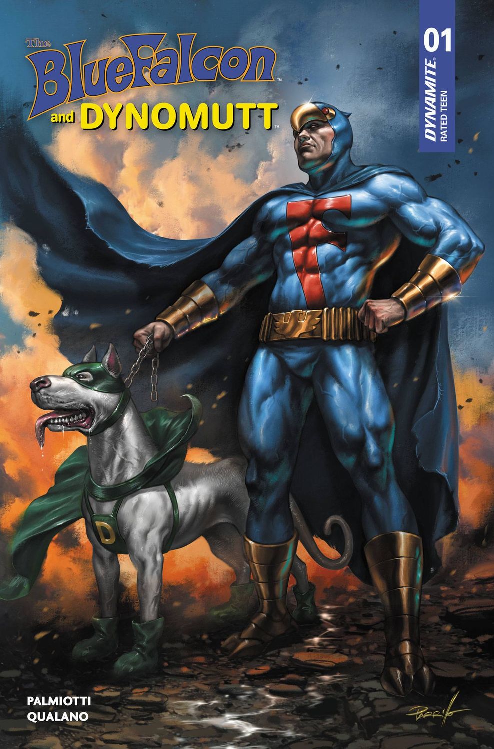 THE BLUE FALCON & DYNOMUTT #1 CVR E LUCIO PARRILLO FOIL